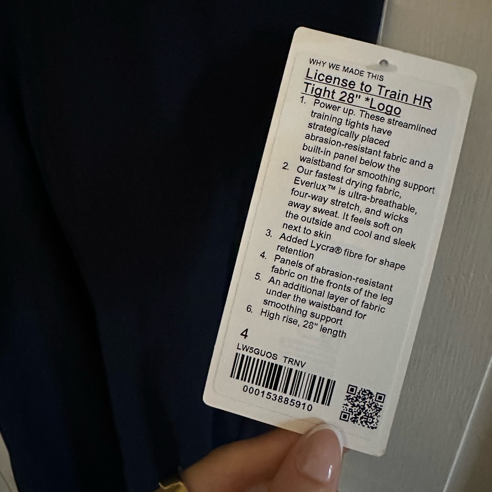 Lululemon license to train leggings